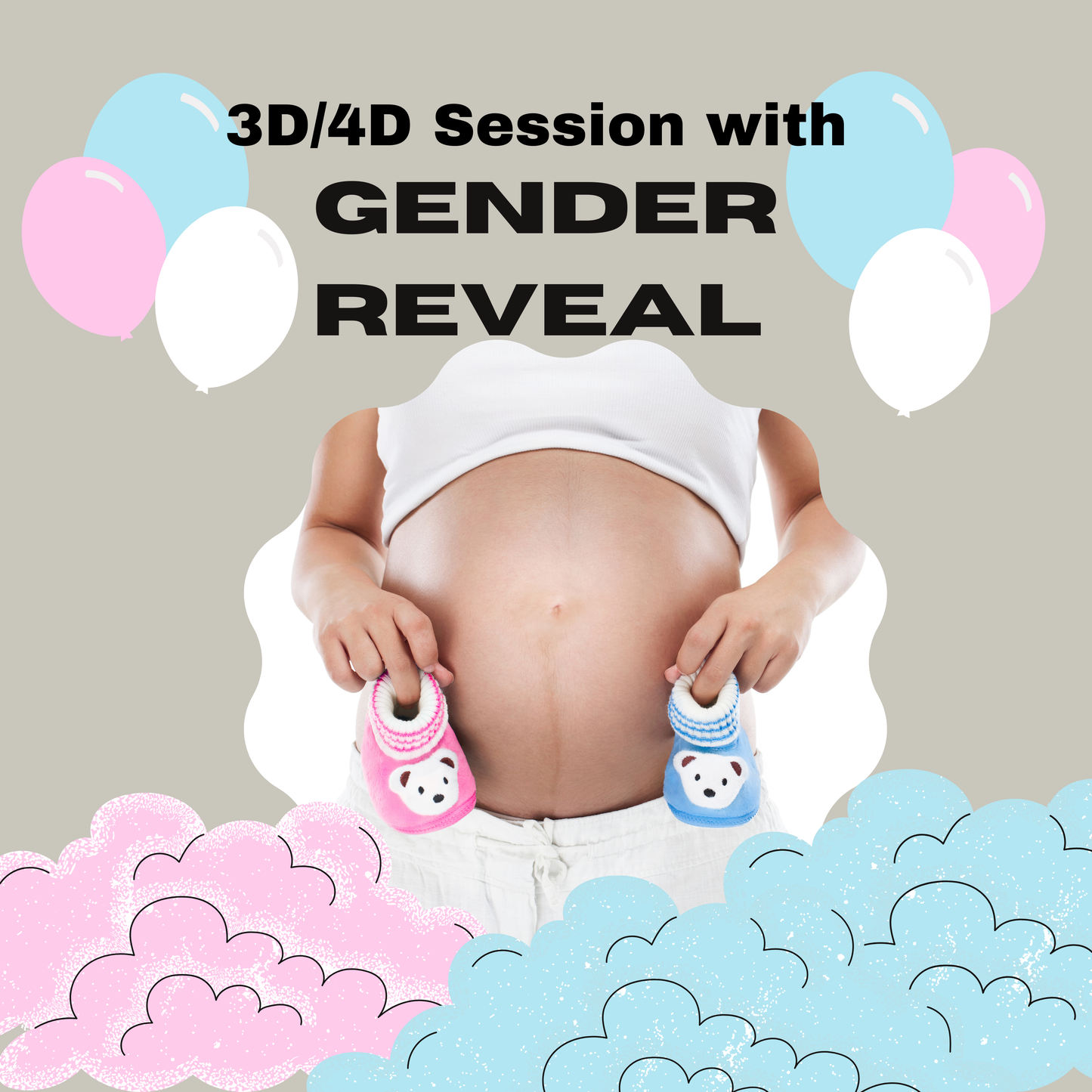 3D/4D Peek-A-Boo Gender Reveal